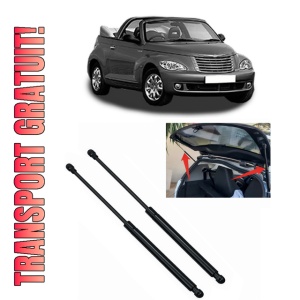 Set 2 amortizoare portbagaj haion CHRYSLER PT CRUISER Convertible din 2004-2008, 2 bucati, KROSNO, 4 stickere auto CHRYSLER