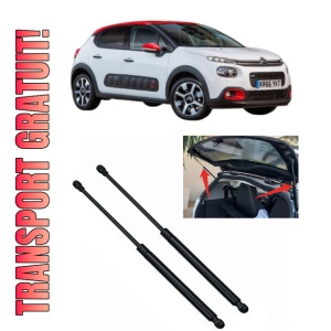 Set 2 amortizoare portbagaj haion CITROEN C3 III Van (SX_, SY_) din 2016-2019, 2 bucati, KROSNO, 4 stickere auto CITROEN