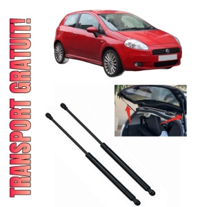 Set 2 amortizoare portbagaj haion FIAT GRANDE PUNTO (199_) din 2005-2015, 2 bucati, MAGNUM TECHNOLOGY, 4 stickere auto FIAT