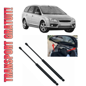 Set 2 amortizoare portbagaj haion FORD FOCUS II Turnier (DA_, FFS, DS) din 2004-2012, 2 bucati, MAGNUM TECHNOLOGY, 4 stickere auto FORD