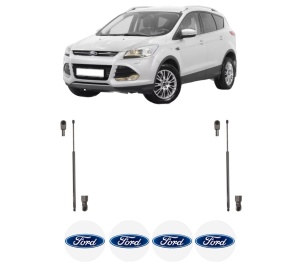Set 2 amortizoare portbagaj haion FORD KUGA II (DM2) din 2012-2019, 2 bucati, KROSNO, 4 stickere auto FORD v1303