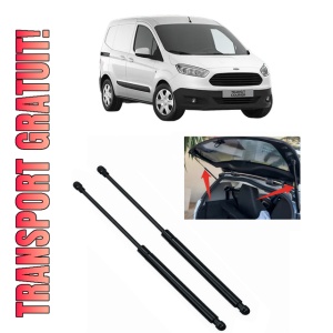 Set 2 amortizoare portbagaj haion FORD TRANSIT COURIER B460 Box Body/MPV din 2014-2023, 2 bucati, KROSNO, 4 stickere auto FORD