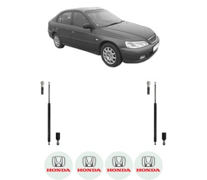 Set 2 amortizoare portbagaj haion HONDA ACCORD VI Hatchback (CH, CL) din 1999-2002, 2 bucati, KROSNO, 4 stickere auto HONDA v2568