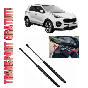 Set 2 amortizoare portbagaj haion KIA SPORTAGE IV VAN (QL, QLE) din 2018-2019, 2 bucati, MAGNUM TECHNOLOGY, 4 stickere auto KIA