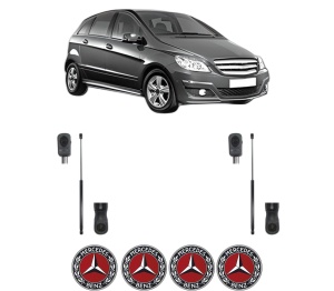 Set 2 amortizoare portbagaj haion MERCEDES-BENZ B-CLASS Sports Tourer (W245) din 2005-2011, 2 bucati, MAGNUM TECHNOLOGY, 4 stickere auto MERCEDES-BENZ v4963