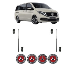 Set 2 amortizoare portbagaj haion MERCEDES-BENZ EQV (W447) din 2020-2021, 2 bucati, KROSNO, 4 stickere auto MERCEDES-BENZ v163