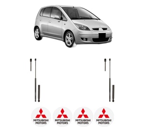 Set 2 amortizoare portbagaj haion MITSUBISHI COLT VI (Z3_A, Z2_A) din 2004-2012, 2 bucati, KROSNO, 4 stickere auto MITSUBISHI v5263