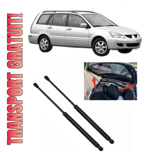 Set 2 amortizoare portbagaj haion MITSUBISHI LANCER VII Estate (CS_W, CT_W) din 2003-2008, 2 bucati, KROSNO, 4 stickere auto MITSUBISHI