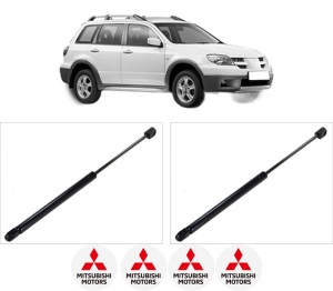 Set 2 amortizoare portbagaj haion MITSUBISHI OUTLANDER I (CU_W) din 2003-2006, 2 bucati, KROSNO, 4 stickere auto MITSUBISHI v3883