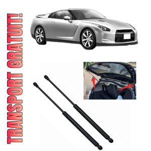 Set 2 amortizoare portbagaj haion NISSAN GT-R (R35) din 2007-2011, 2 bucati, KROSNO, 4 stickere auto NISSAN