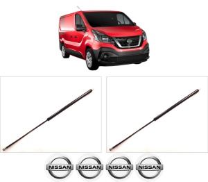Set 2 amortizoare portbagaj haion NISSAN NV300 Van (X82) din 2016-2016, 2 bucati, KROSNO, 4 stickere auto NISSAN v4123