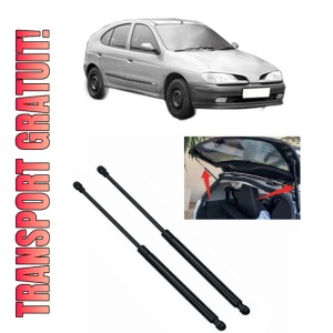 Set 2 amortizoare portbagaj haion RENAULT MEGANE I (BA0/1_) din 1996-2008, 2 bucati, KROSNO, 4 stickere auto RENAULT