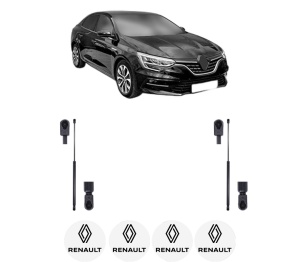 Set 2 amortizoare portbagaj haion RENAULT MEGANE IV Saloon din 2016-2019, 2 bucati, KROSNO, 4 stickere auto RENAULT v48