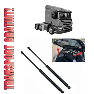 Set 2 amortizoare portbagaj haion SCANIA P I din 2004-2019, 2 bucati, KROSNO, 4 stickere auto SCANIA
