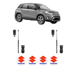 Set 2 amortizoare portbagaj haion SUZUKI VITARA (LY) din 2015-2018, 2 bucati, MAGNUM TECHNOLOGY, 4 stickere auto SUZUKI v4603