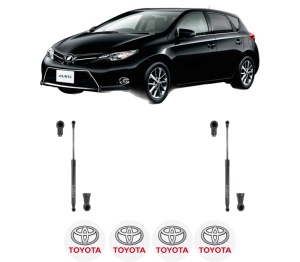 Set 2 amortizoare portbagaj haion TOYOTA AURIS (_E18_) din 2012-2018, 2 bucati, KROSNO, 4 stickere auto TOYOTA v1603