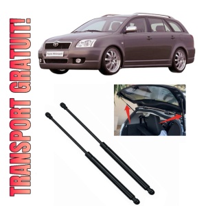 Set 2 amortizoare portbagaj haion TOYOTA AVENSIS Estate (_T25_) din 2003-2008, 2 bucati, MAGNUM TECHNOLOGY, 4 stickere auto TOYOTA