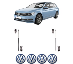 Set 2 amortizoare portbagaj haion Volkswagen PASSAT B8 Variant (3G5, CB5) din 2014-2024, 2 bucati, KROSNO, 4 stickere auto Volkswagen v1008
