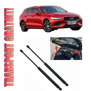 Set 2 amortizoare portbagaj haion VOLVO V60 II (225) din 2018-2023, 2 bucati, KROSNO, 4 stickere auto VOLVO