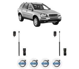 Set 2 amortizoare portbagaj haion VOLVO XC90 I (275) din 2002-2014, 2 bucati, MAGNUM TECHNOLOGY, 4 stickere auto VOLVO v3643