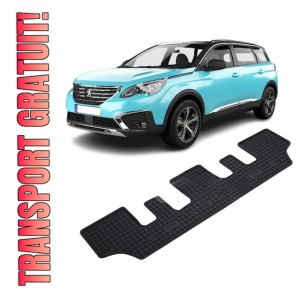 Set 2 covorase Peugeot 5008 2017- prezent, Randul 3 din cauciuc 100%, compatibile cu autoturismul PEUGEOT 5008