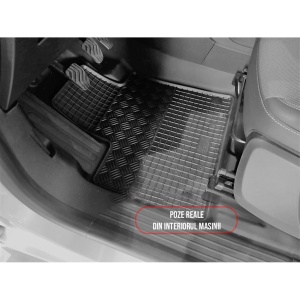 Set 2 covorase Renault Kangoo Van 2M 2022-prezent, din cauciuc 100%, compatibile cu autoturismul RENAULT Kangoo v3090
