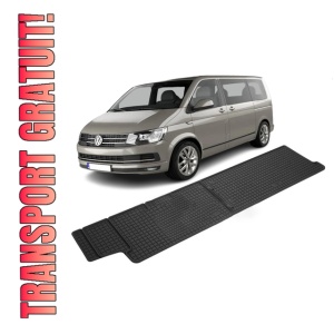 Set 2 covorase Volkswagen T 6 Transporter/Caravelle 2015- 2019, Randul 3 din cauciuc 100%, compatibile cu autoturismul Volkswagen T6