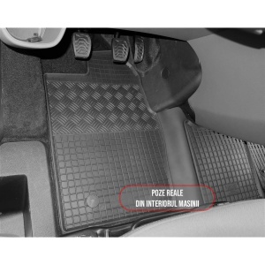 Set 3 covorase Ford Tourneo Custom 2/3M 2018- Manualprezent, din cauciuc 100%, compatibile cu autoturismul FORD Tourneo v5965