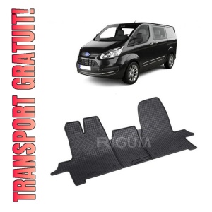 Set 3 covorase Ford Transit 3M 2014-prezent, din cauciuc 100%, compatibile cu autoturismul FORD Transit