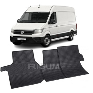 Set 3 covorase Volkswagen Crafter 3M 2017-prezent, din cauciuc 100%, compatibile cu autoturismul Volkswagen Crafter v5555