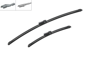 Set 3 stergatoare CHEVROLET TRAX din 2012, pentru parbriz si luneta fata si spate auto, Bosch Twin, din cauciuc siliconat rezistent, 4 Stickere Auto CHEVROLET v3732