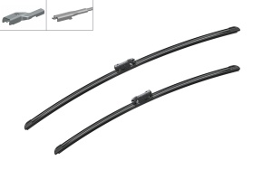 Set 3 stergatoare CITROEN C4 Coupe (LA_) din 2004 - 2011, pentru parbriz si luneta fata si spate auto, Bosch Twin, din cauciuc siliconat rezistent, 4 Stickere Auto CITROEN v2892