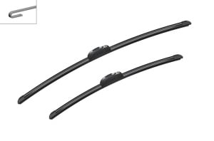 Set 3 stergatoare CITROEN JUMPY II Platform/Chassis din 2006 - 2016, pentru parbriz si luneta fata si spate auto, Bosch Twin, din cauciuc siliconat rezistent, 4 Stickere Auto CITROEN v4212