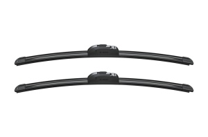 Set 3 stergatoare JEEP CHEROKEE (KJ) din 2001 - 2008, pentru parbriz si luneta fata si spate auto, Bosch Twin, din cauciuc siliconat rezistent, 4 Stickere Auto JEEP v3845