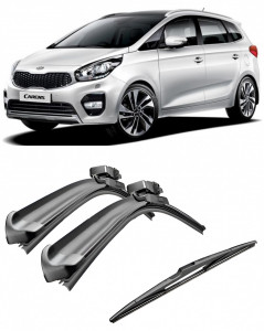 Set 3 stergatoare parbriz si luneta AR141S (650mm x 400mm) pentru Kia Carens (FG) (09.06-12.12) Bosch accesorii pentru autoturismul tau - masina v217390