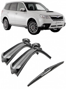Set 3 stergatoare parbriz si luneta AR604S (600mm x 450mm) pentru SUBARU Forester (S12) (12.07-12.12) Bosch accesorii pentru autoturismul tau - masina v217756