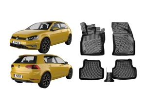 Set 4 covorase auto Volkswagen Golf 7 hatckback 2012-2019 tip tavita - Img 2