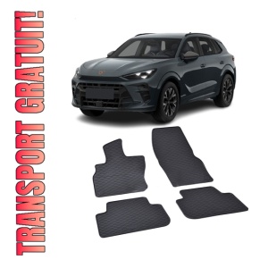 Set 4 covorase Cupra Terramar 25-prezent, din cauciuc 100%, compatibile cu autoturismul CUPRA Terramar