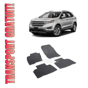 Set 4 covorase Ford Edge 2016-prezent, din cauciuc 100%, compatibile cu autoturismul FORD Edge