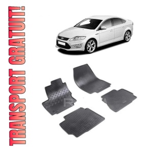 Set 4 covorase Ford Mondeo 2013-2014, din cauciuc 100%, compatibile cu autoturismul FORD Mondeo