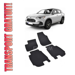 Set 4 covorase Honda Hr-V 2022-prezent, din cauciuc 100%, compatibile cu autoturismul Honda HR-V