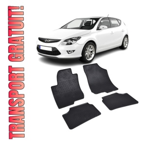 Set 4 covorase Hyundai I30 2007-2012, din cauciuc 100%, compatibile cu autoturismul HYUNDAI i30