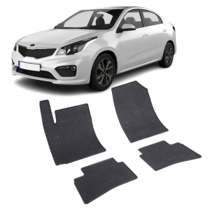 Set 4 covorase Kia Rio 2021-prezent, din cauciuc 100%, compatibile cu autoturismul KIA Rio v5567