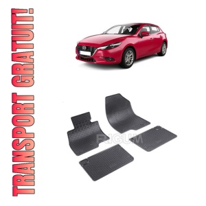 Set 4 covorase Mazda 6 2013-prezent, din cauciuc 100%, compatibile cu autoturismul MAZDA 6