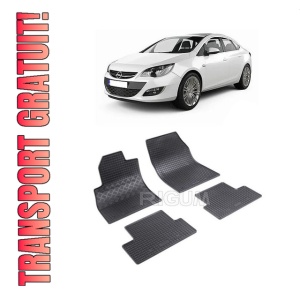 Set 4 covorase Opel Astra J 2010-2016, din cauciuc 100%, compatibile cu autoturismul OPEL Astra