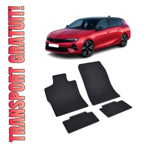 Set 4 covorase Opel Astra L Sports Tourer Phev 2024-prezent, din cauciuc 100%, compatibile cu autoturismul OPEL Astra