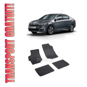 Set 4 covorase Peugeot 301 2012-prezent, din cauciuc 100%, compatibile cu autoturismul PEUGEOT 301