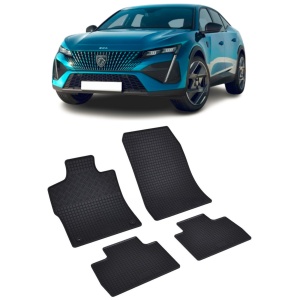 Set 4 covorase Peugeot 408 2023-prezent, din cauciuc 100%, compatibile cu autoturismul PEUGEOT 408 v4732