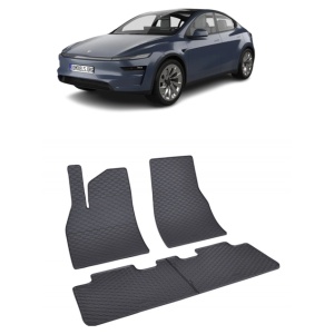 Set 4 covorase Tesla Model Y 2025-prezent, din cauciuc 100%, compatibile cu autoturismul TESLA Model v4253