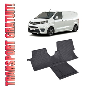 Set 4 covorase Toyota Proace Verso 2M 2016- + Tunelprezent, din cauciuc 100%, compatibile cu autoturismul TOYOTA Proace